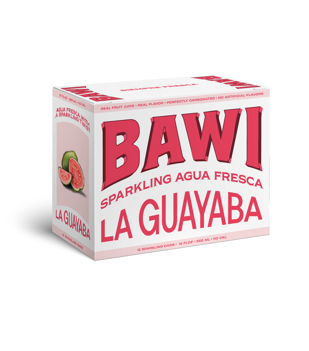 Bawi Agua Fresca - La Guayaba Sparkling Agua Fresca - 12pk