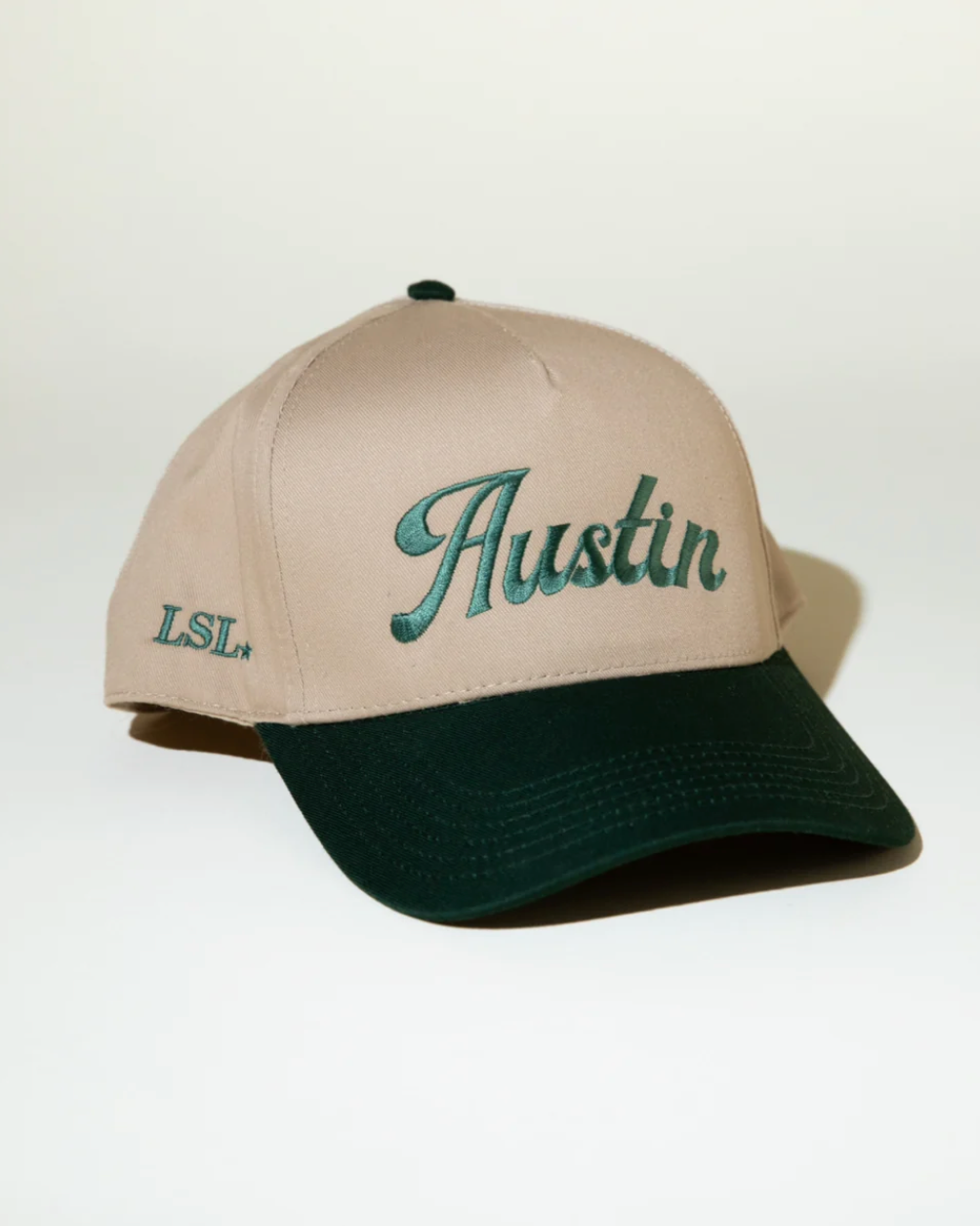 Forest Green "Austin" Canvas Trucker Hat