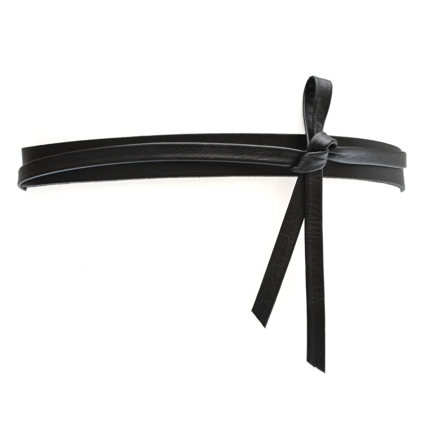 ADA Collection Belts - Skinny Wrap Belt - Black - Addie Rose Boutique - Austin