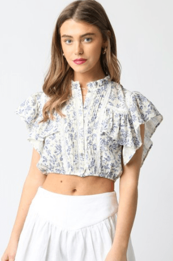 Aliee Lace Top - Addie Rose Boutique - Austin