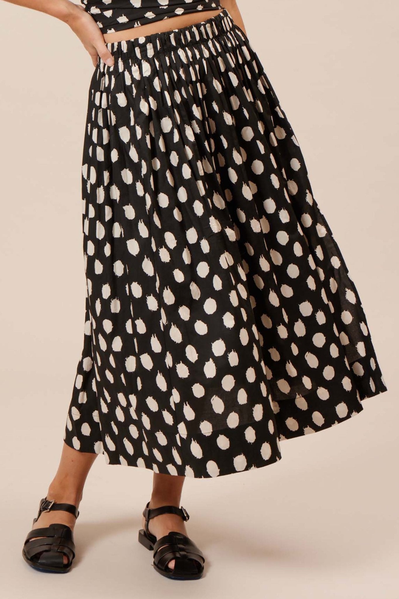 Amari Polka Skirt - Addie Rose Boutique - Austin