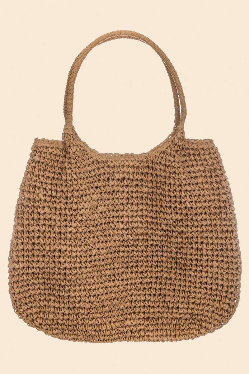 Anarchy Street - Large Straw Tote Bag: TA - Addie Rose Boutique - Austin