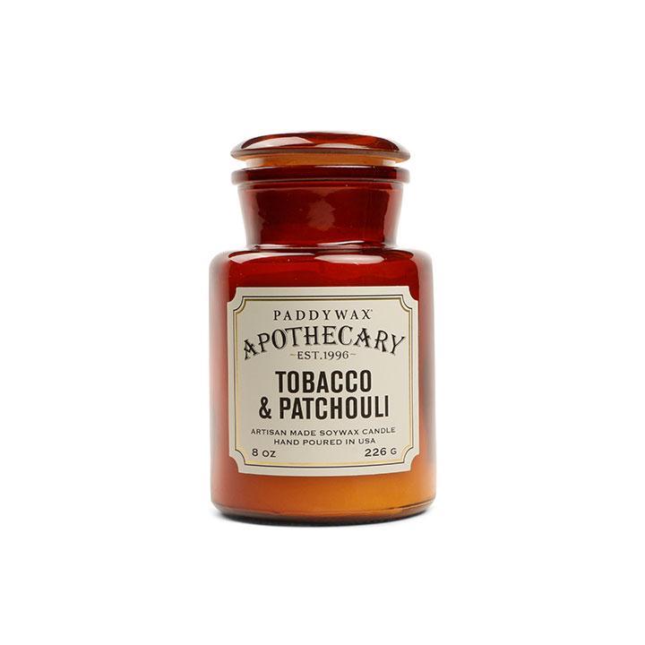 Apothecary 8 oz Candle - Tobacco + Patchouli - Addie Rose Boutique - Austin