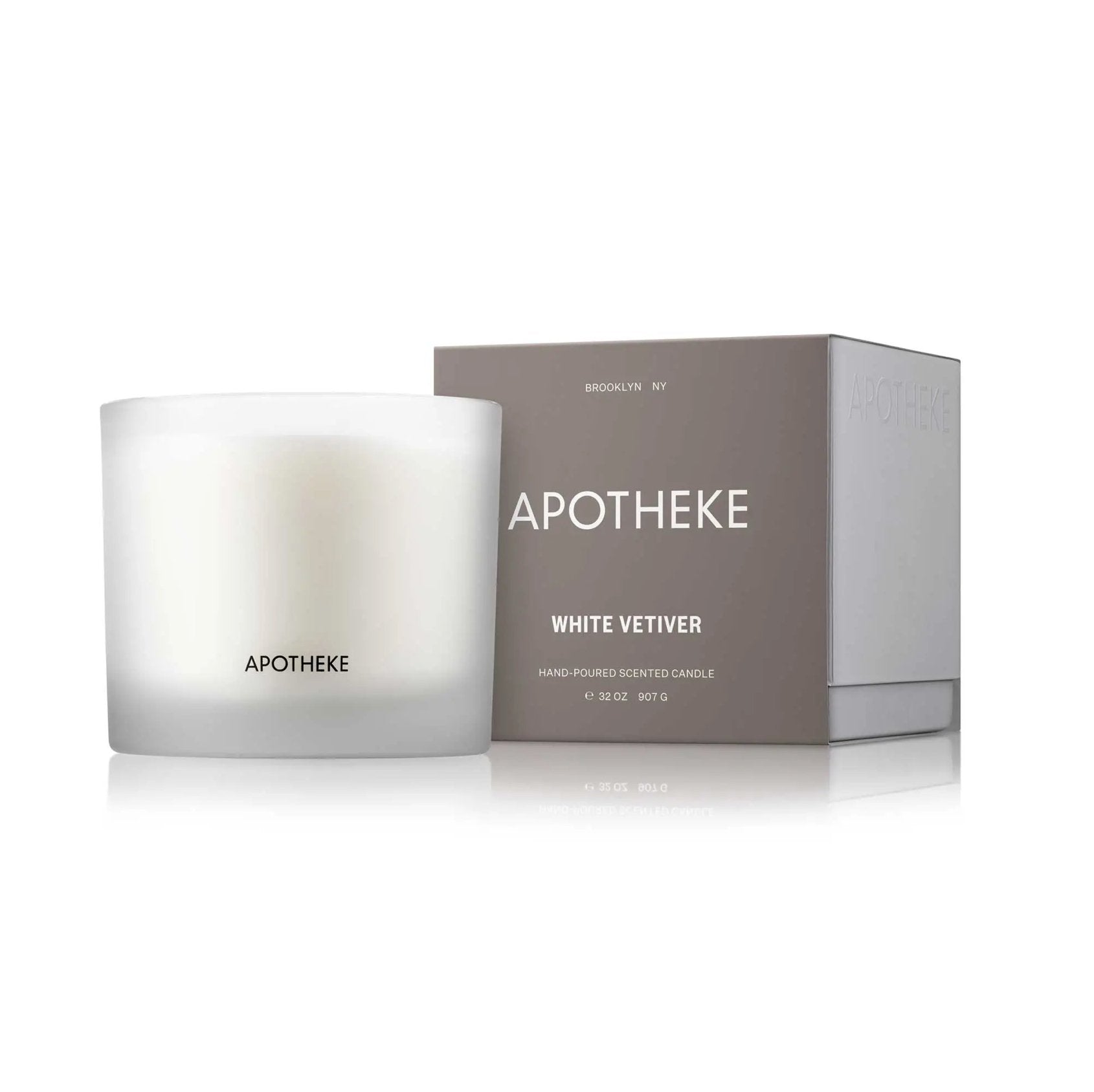 APOTHEKE White Vetiver 3 - wick Candle 32 oz - Addie Rose Boutique - Austin