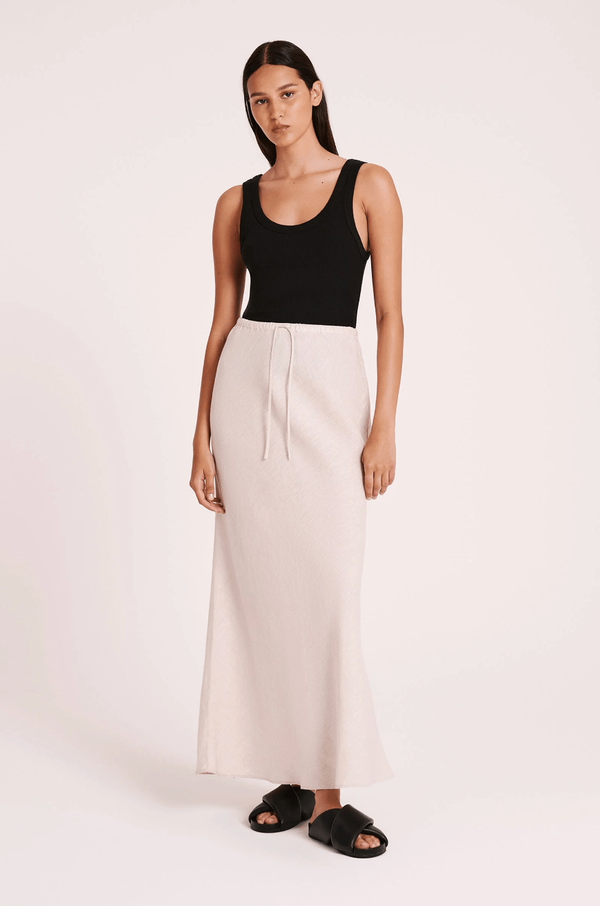 Armani Linen Maxi - Addie Rose Boutique - Austin