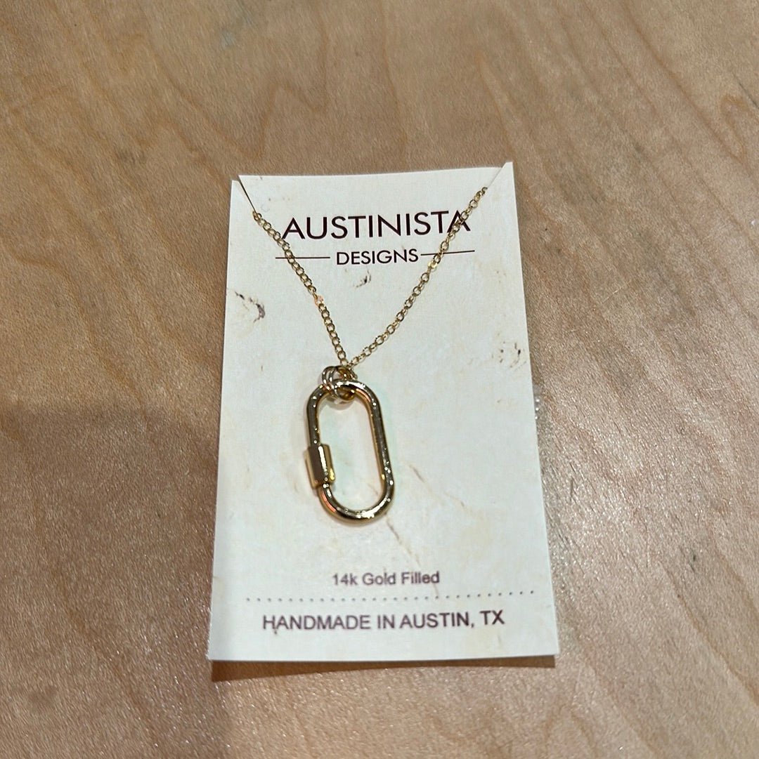 Austinista Lock Necklace - Addie Rose Boutique - Austin