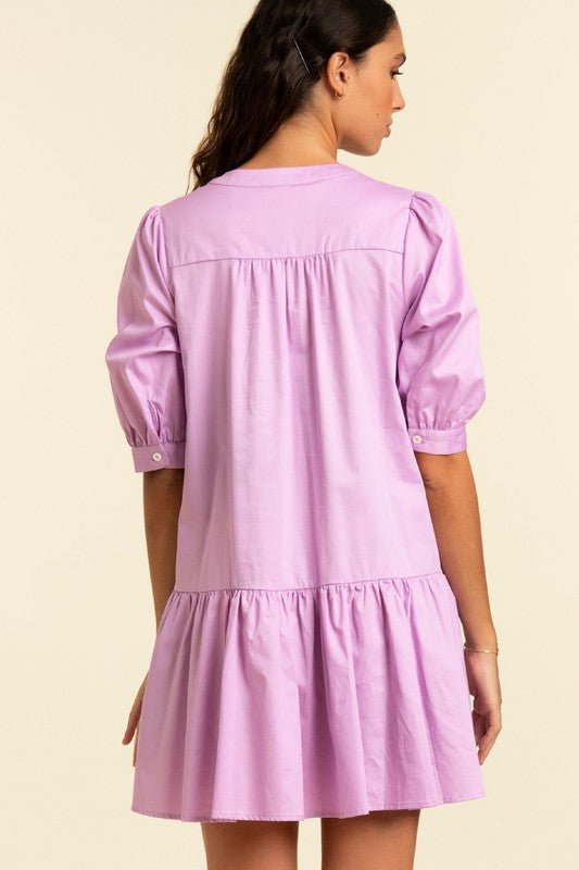 Aya Lavender Dress - Addie Rose Boutique - Austin