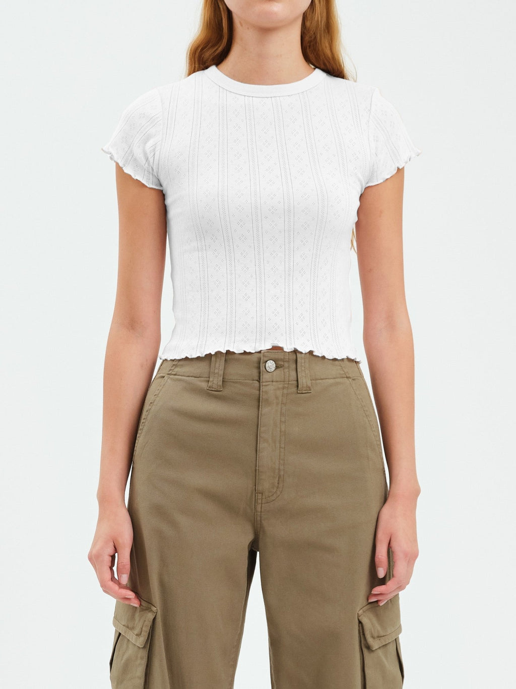 Baby Tee in Cream - Addie Rose Boutique - Austin