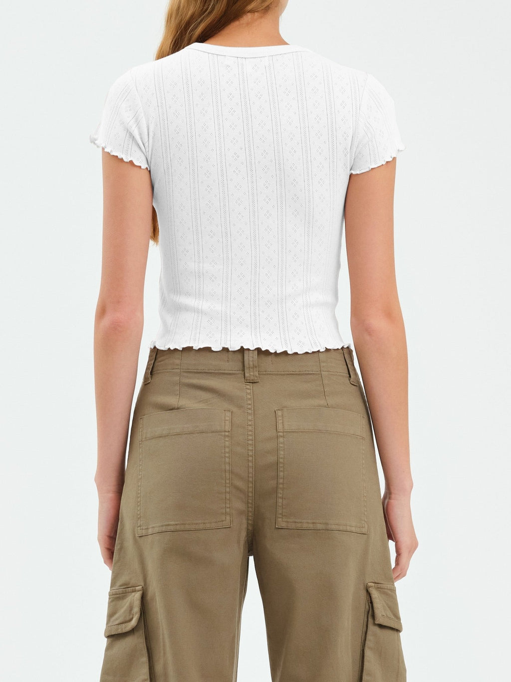 Baby Tee in Cream - Addie Rose Boutique - Austin