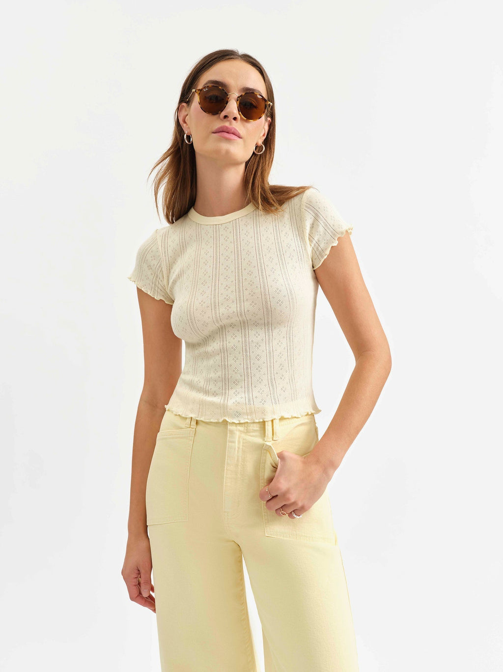 Baby Tee in Zest - Addie Rose Boutique - Austin