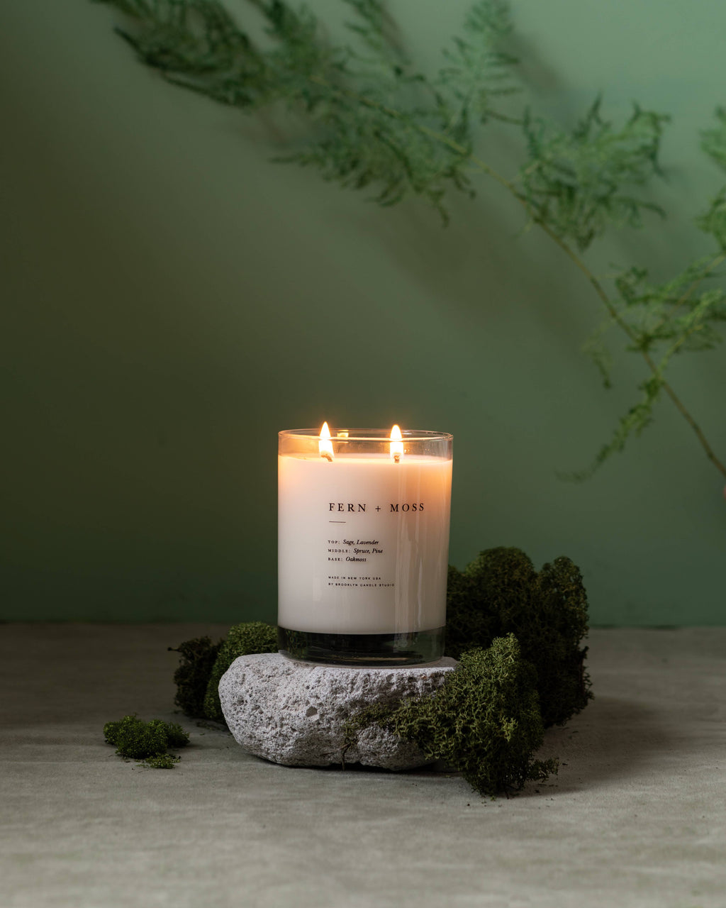 Brooklyn Candle Studio - Fern + Moss Classic 2-Wick Candle
