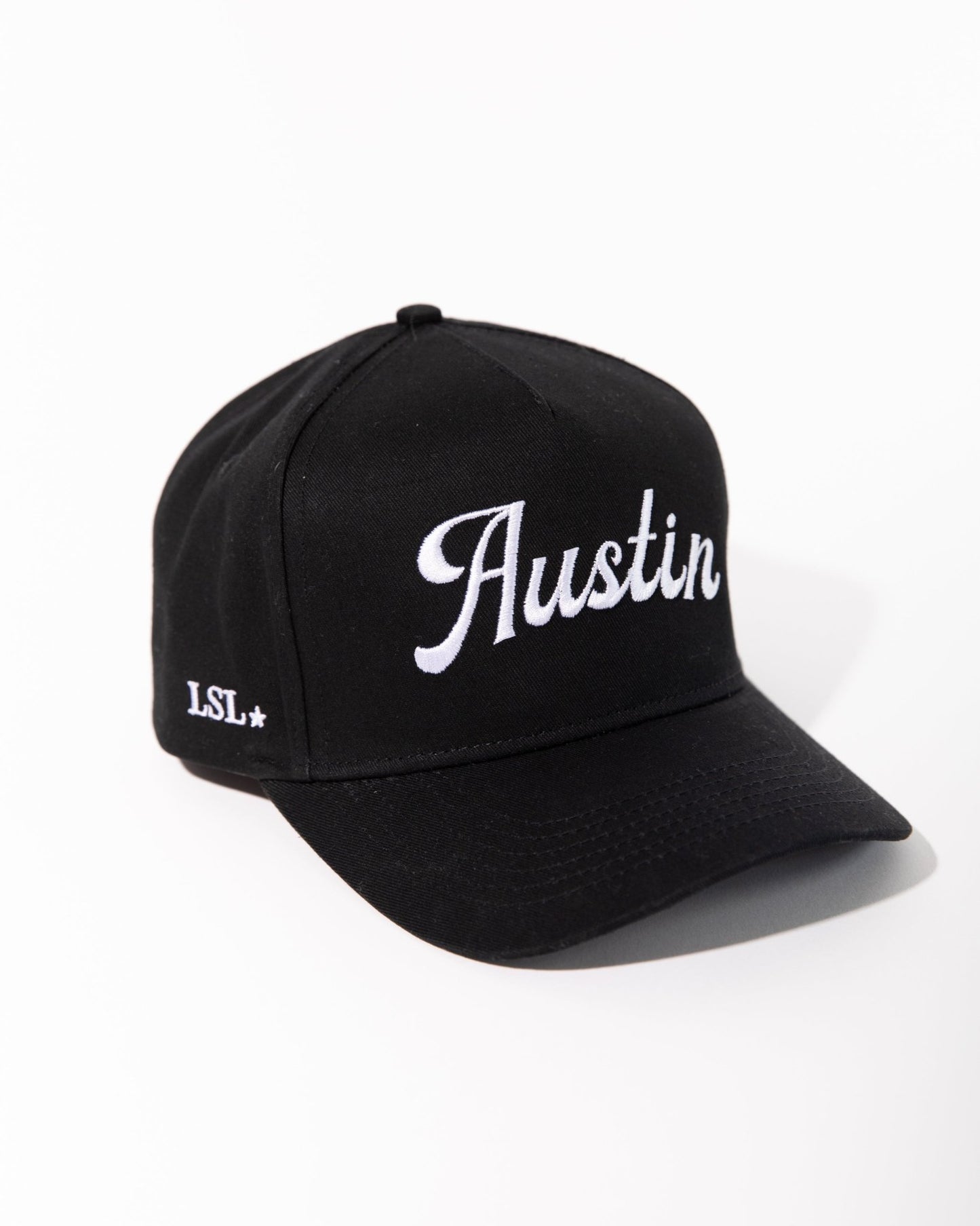 Black "Austin" Canvas Trucker Hat - Addie Rose Boutique - Austin