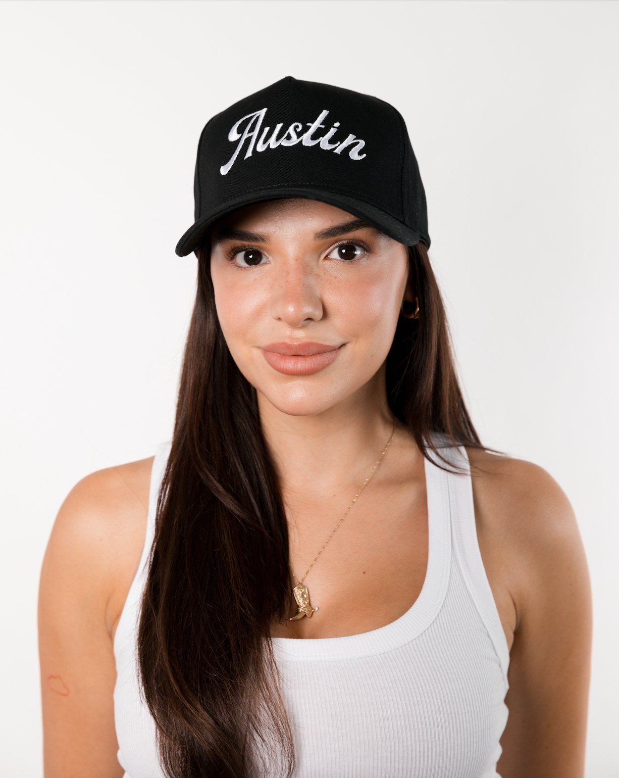 Black "Austin" Canvas Trucker Hat - Addie Rose Boutique - Austin