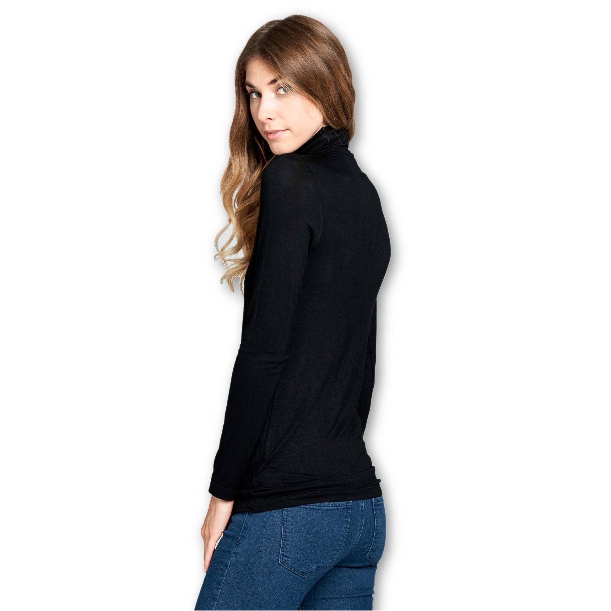 Black Turtleneck - Addie Rose Boutique - Austin