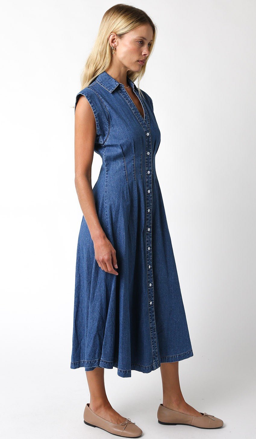 Blair Denim Dress - Addie Rose Austin