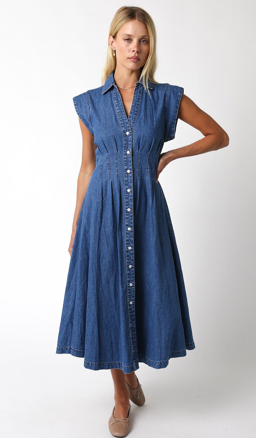 Blair Denim Dress - Addie Rose Austin