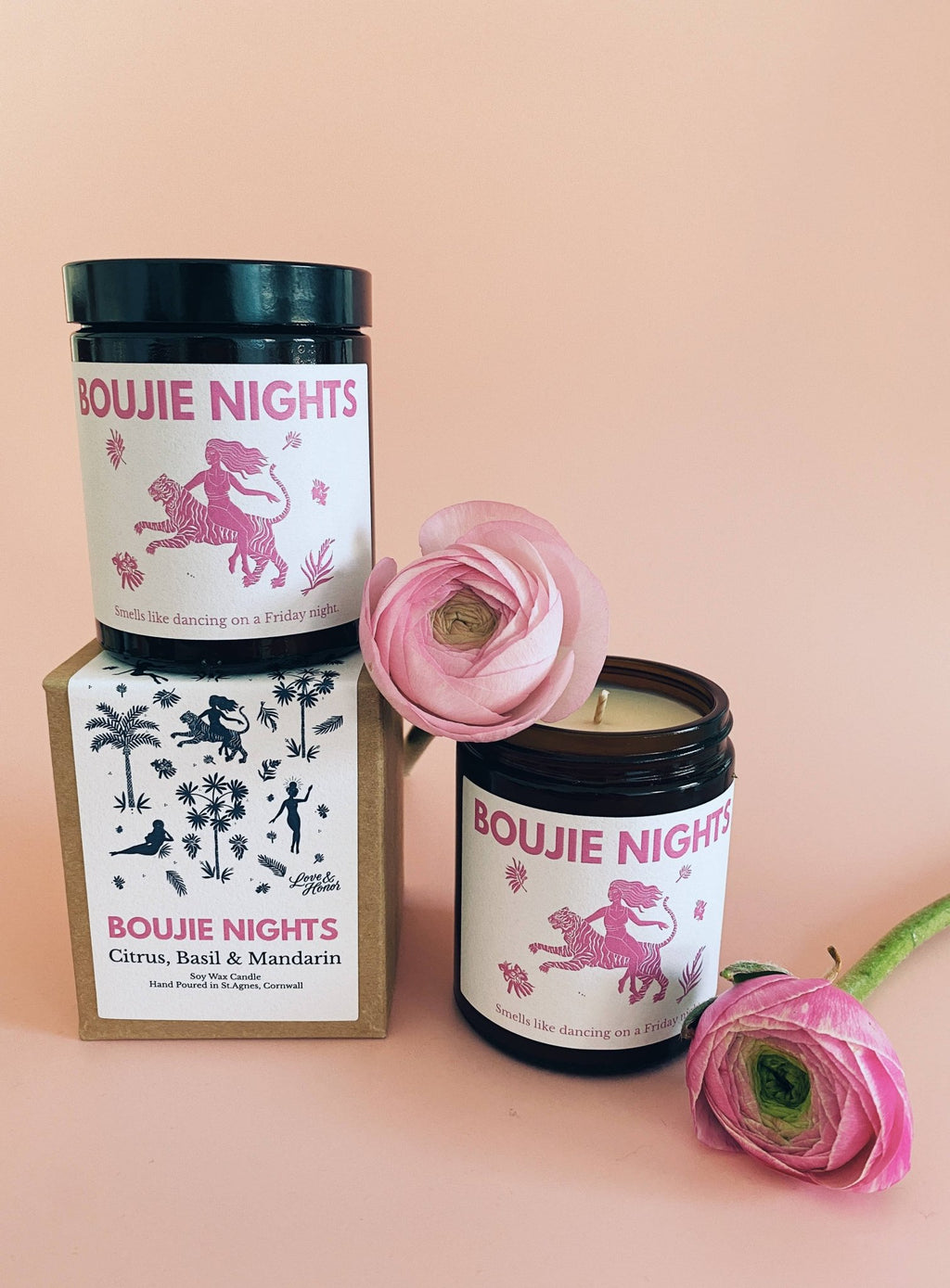 Boujie Nights - Midi Vegan Soy Wax Candle - Addie Rose Boutique - Austin