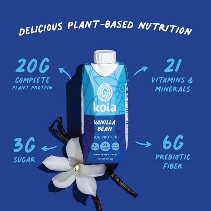 Koia - Vanilla Bean Nutrition Shake - 12pk Shelf Stable