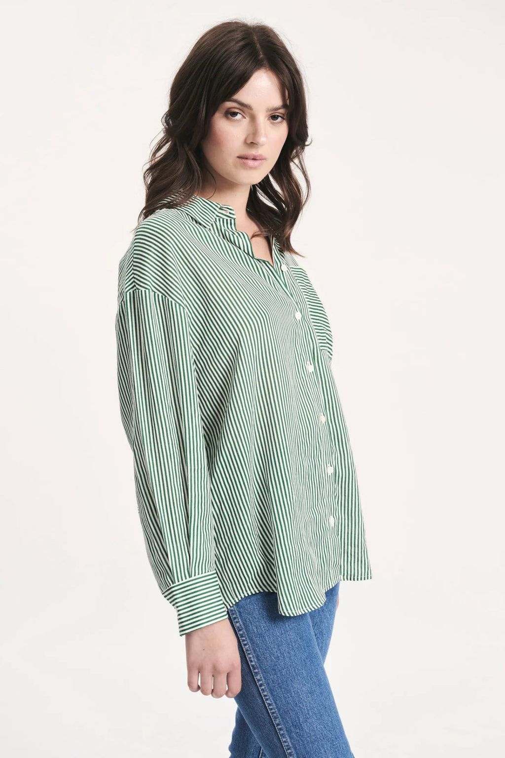 Capri Green Shirt - Addie Rose Boutique - Austin