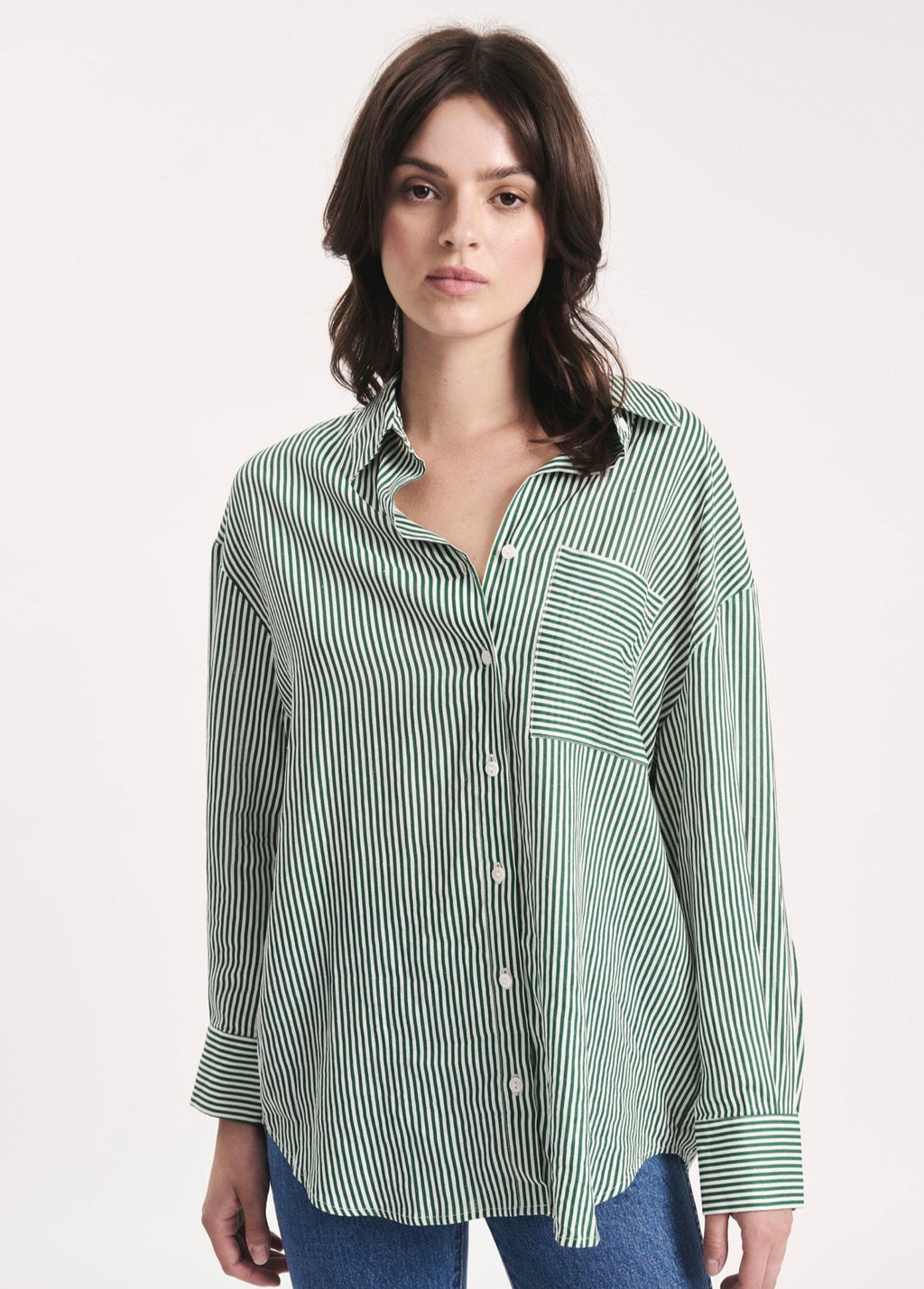 Capri Green Shirt - Addie Rose Boutique - Austin