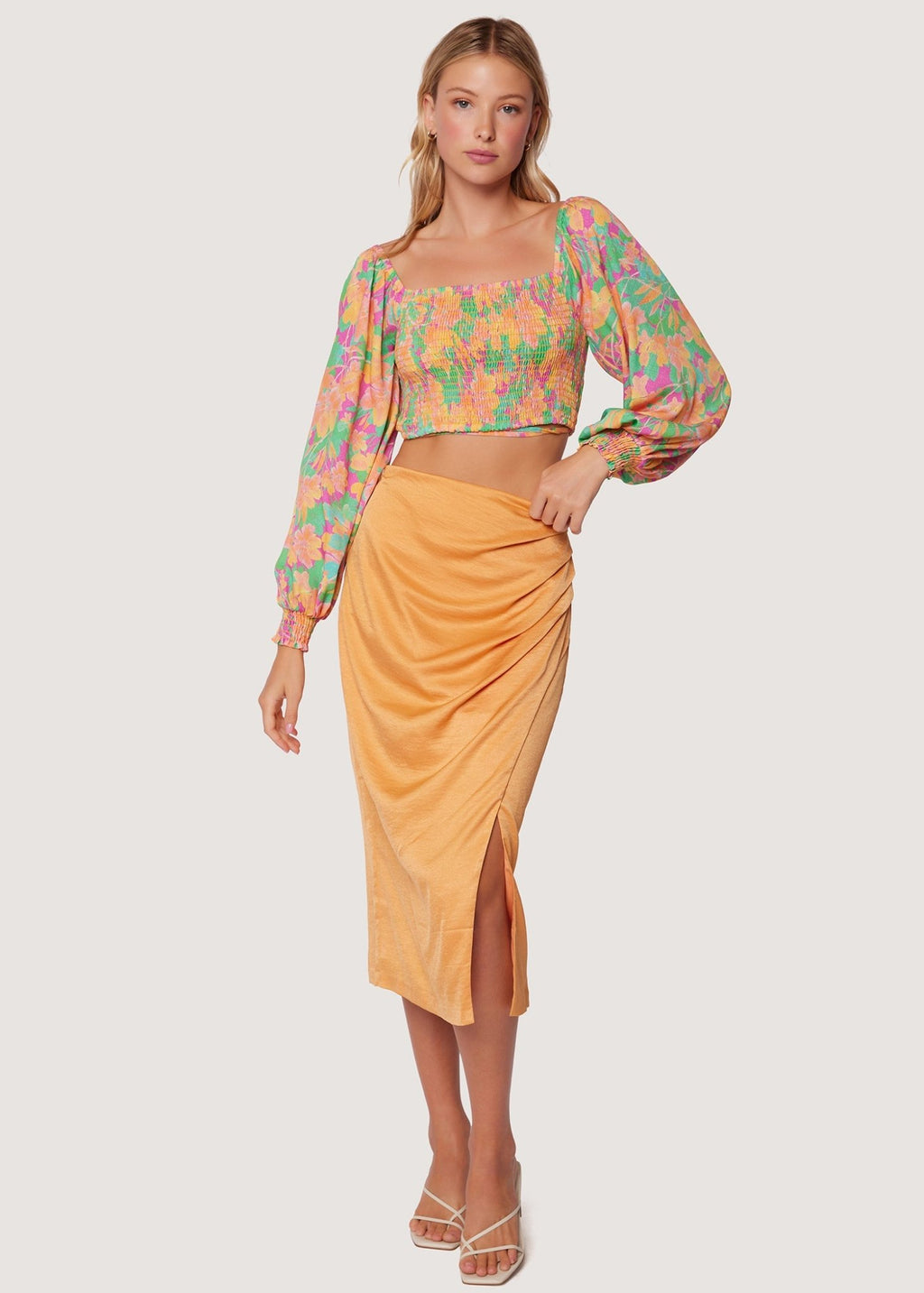 Casey Silk Skirt - Addie Rose Boutique - Austin