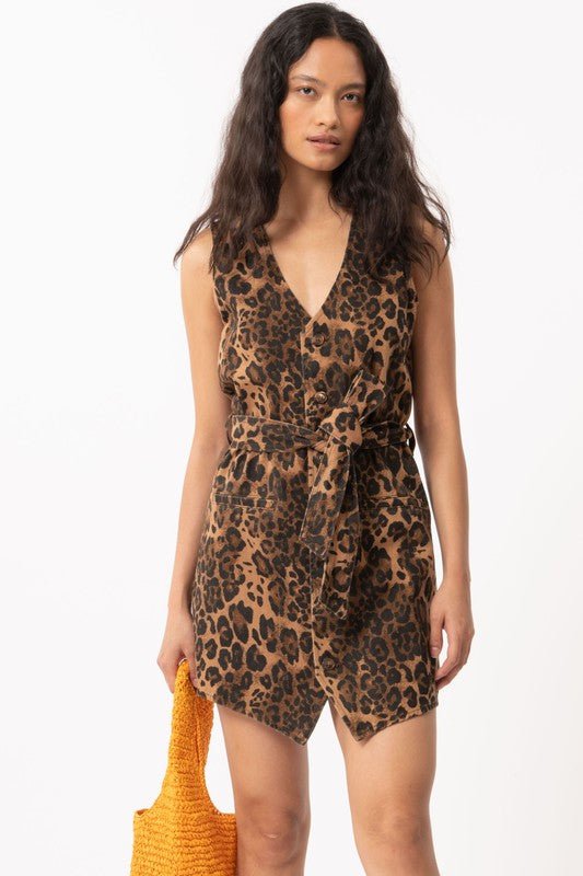 Cecilia Leopard Dress - Addie Rose Boutique - Austin