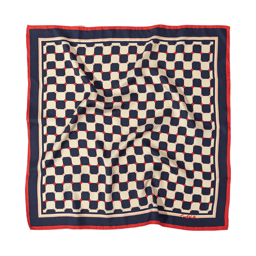 "Checkerboard" Silk Bandana - Addie Rose Austin