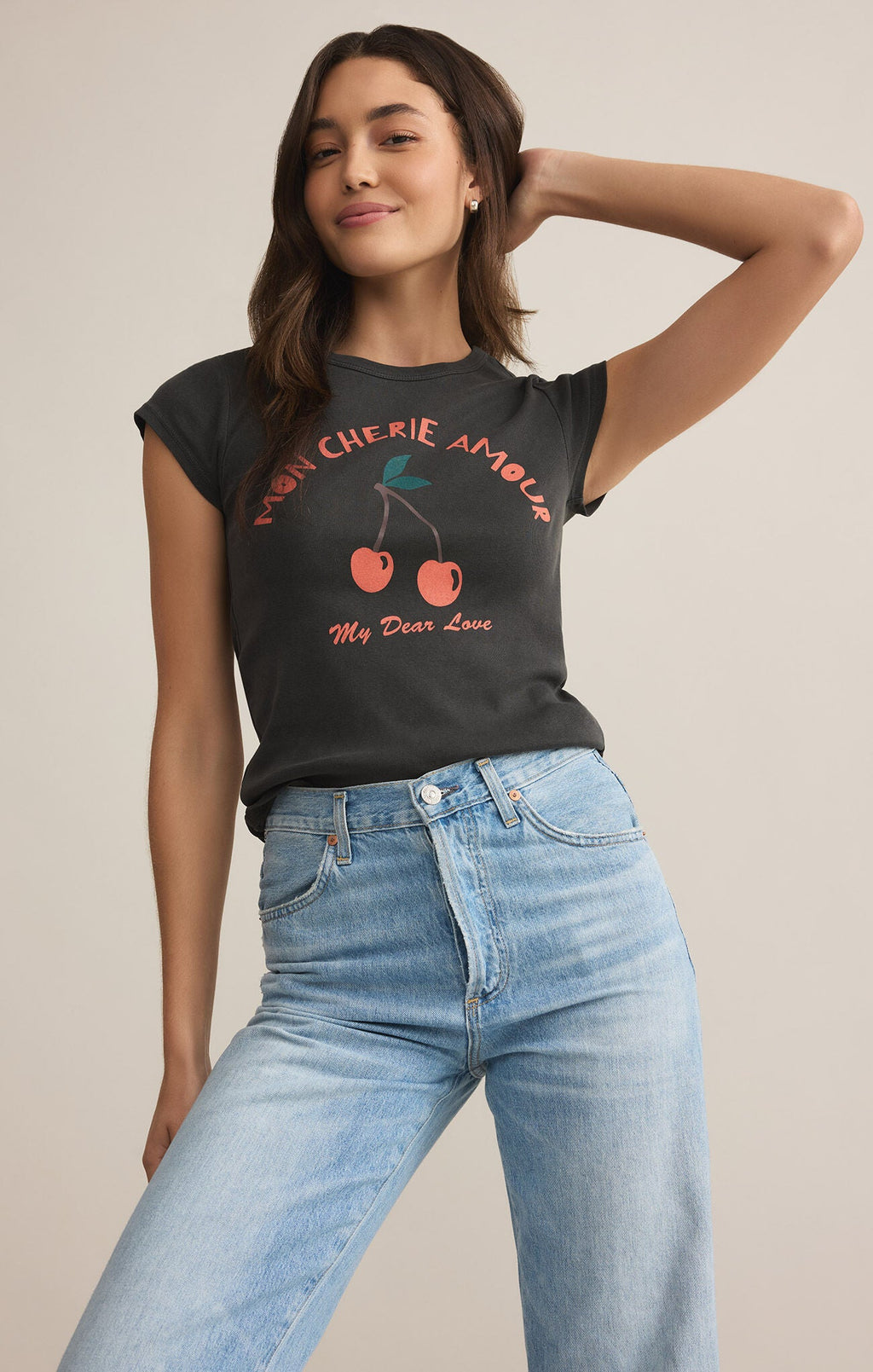 Cherie Cheeky Tee - Addie Rose Boutique - Austin