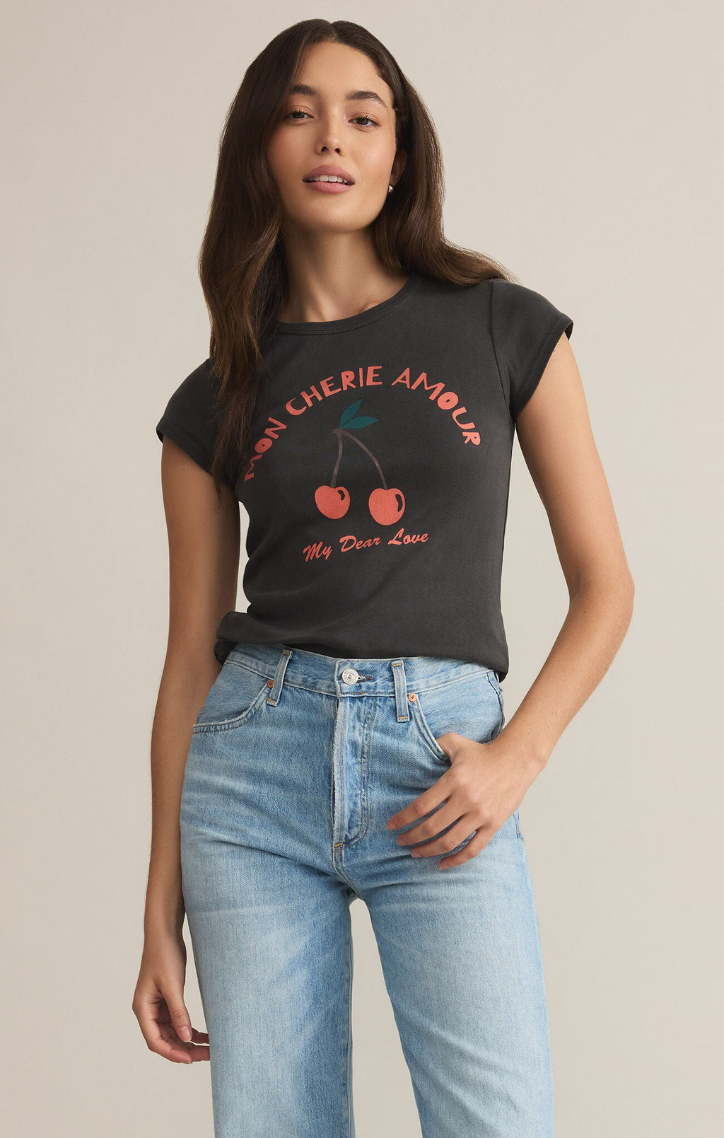 Cherie Cheeky Tee - Addie Rose Boutique - Austin