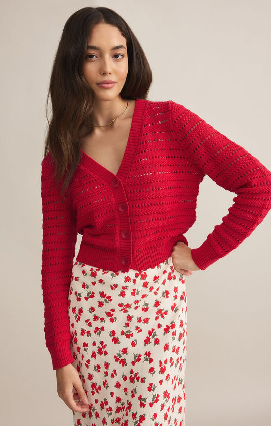 Cherry Cardigan - Addie Rose Boutique - Austin