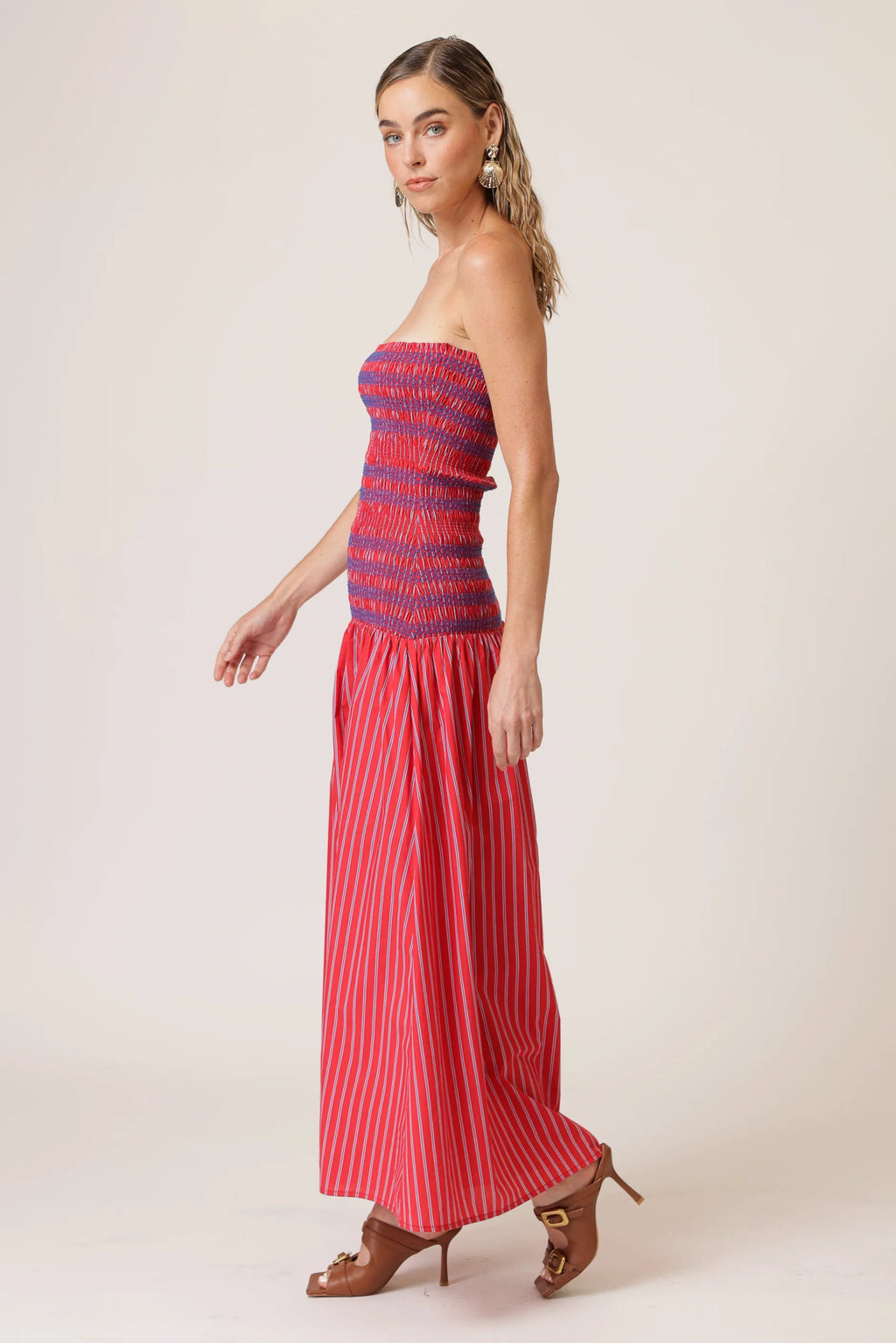 Claudine Smocked Dress - Addie Rose Boutique - Austin