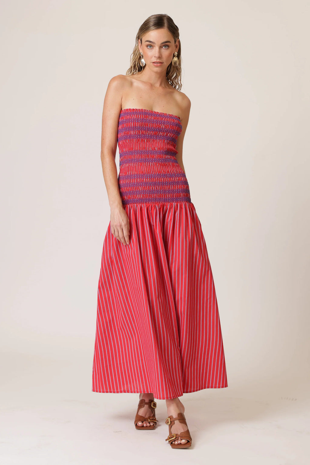 Claudine Smocked Dress - Addie Rose Boutique - Austin