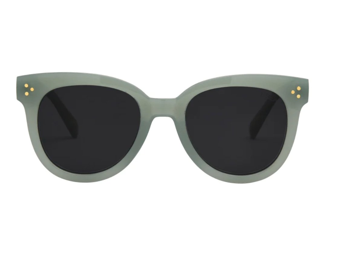 Cleo Sunnies in Avocado/Smoke - Addie Rose Boutique - Austin