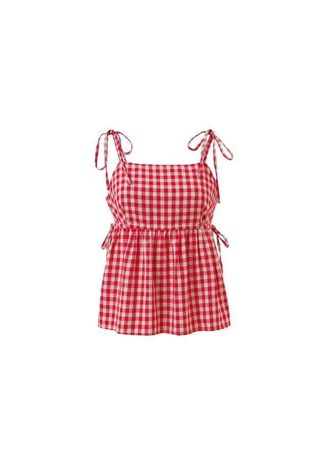 Cory Gingham Top - Addie Rose Boutique - Austin
