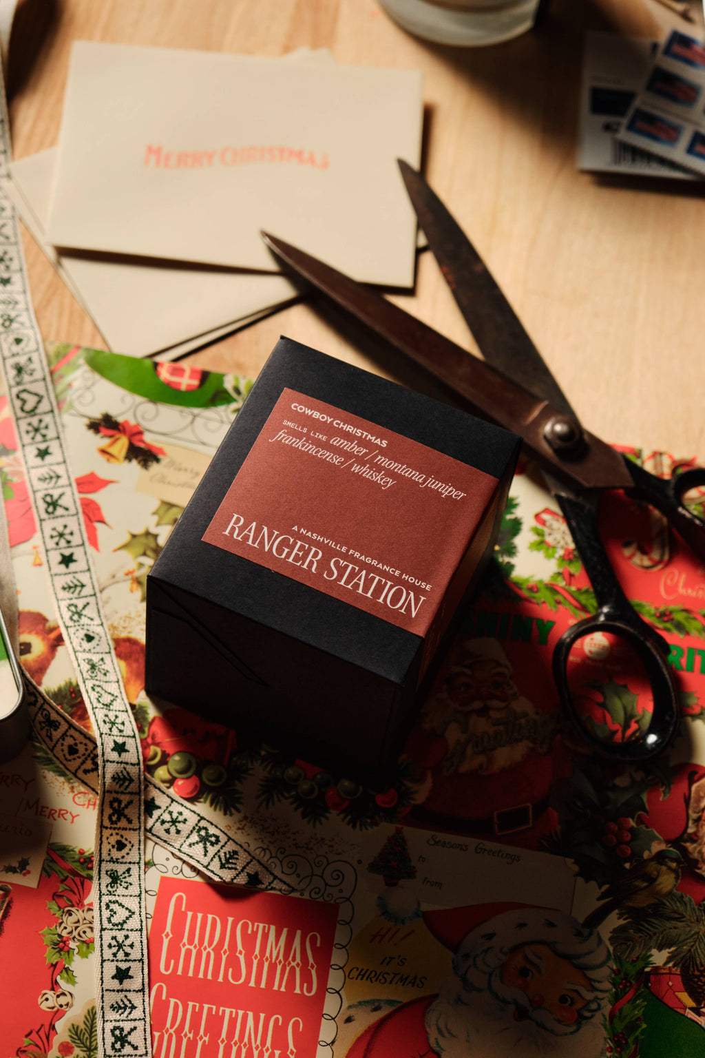 Ranger Station Wholesale - (TESTER) COWBOY CHRISTMAS CANDLE 
