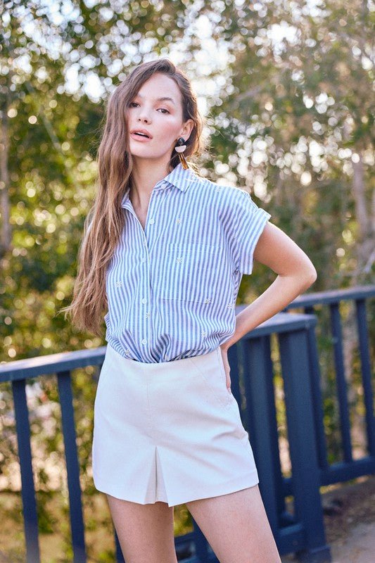 Daisy Button Down - Addie Rose Boutique - Austin