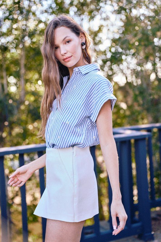 Daisy Button Down - Addie Rose Boutique - Austin