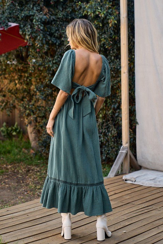 Dani Tie Back Dress - Addie Rose Boutique - Austin