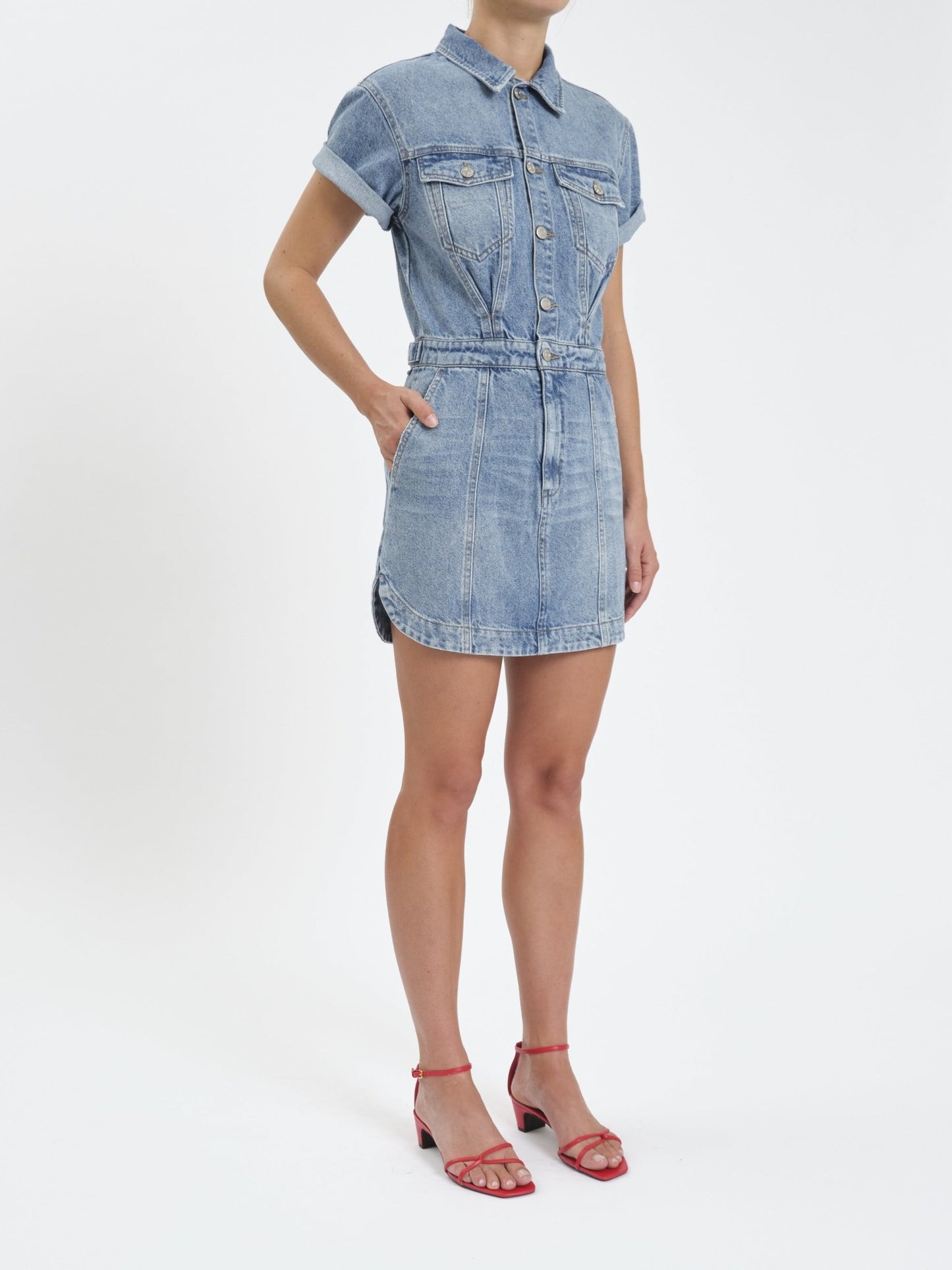 DAZE Denim Dress - Addie Rose Boutique - Austin