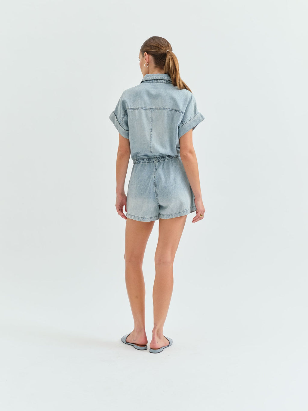 Daze Denim Romper - Addie Rose Boutique - Austin