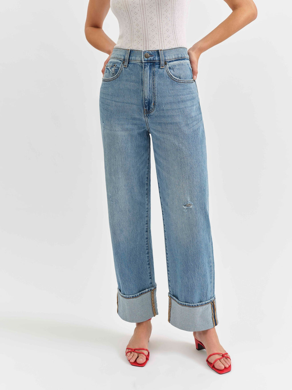 Daze - Eastside Loose Cuff Jean - Addie Rose Boutique - Austin