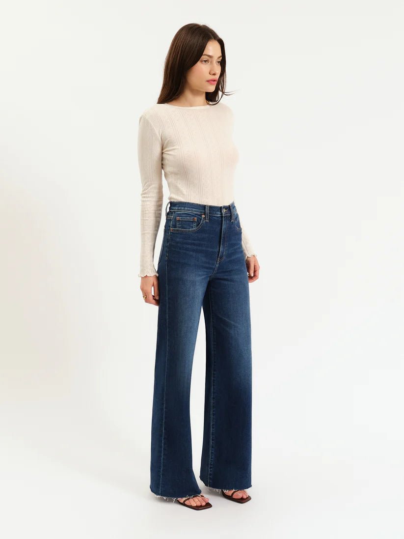 DAZE Far Out Seam Wide Leg in Waterfall - Addie Rose Austin