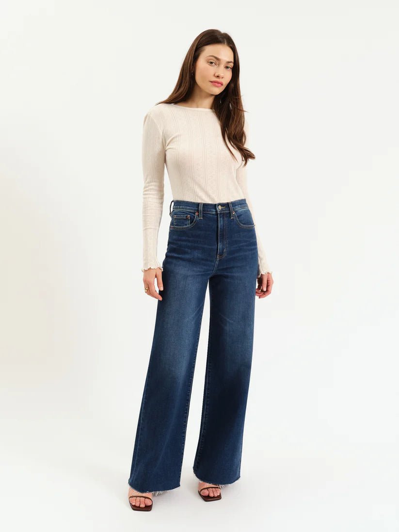 DAZE Far Out Seam Wide Leg in Waterfall - Addie Rose Austin