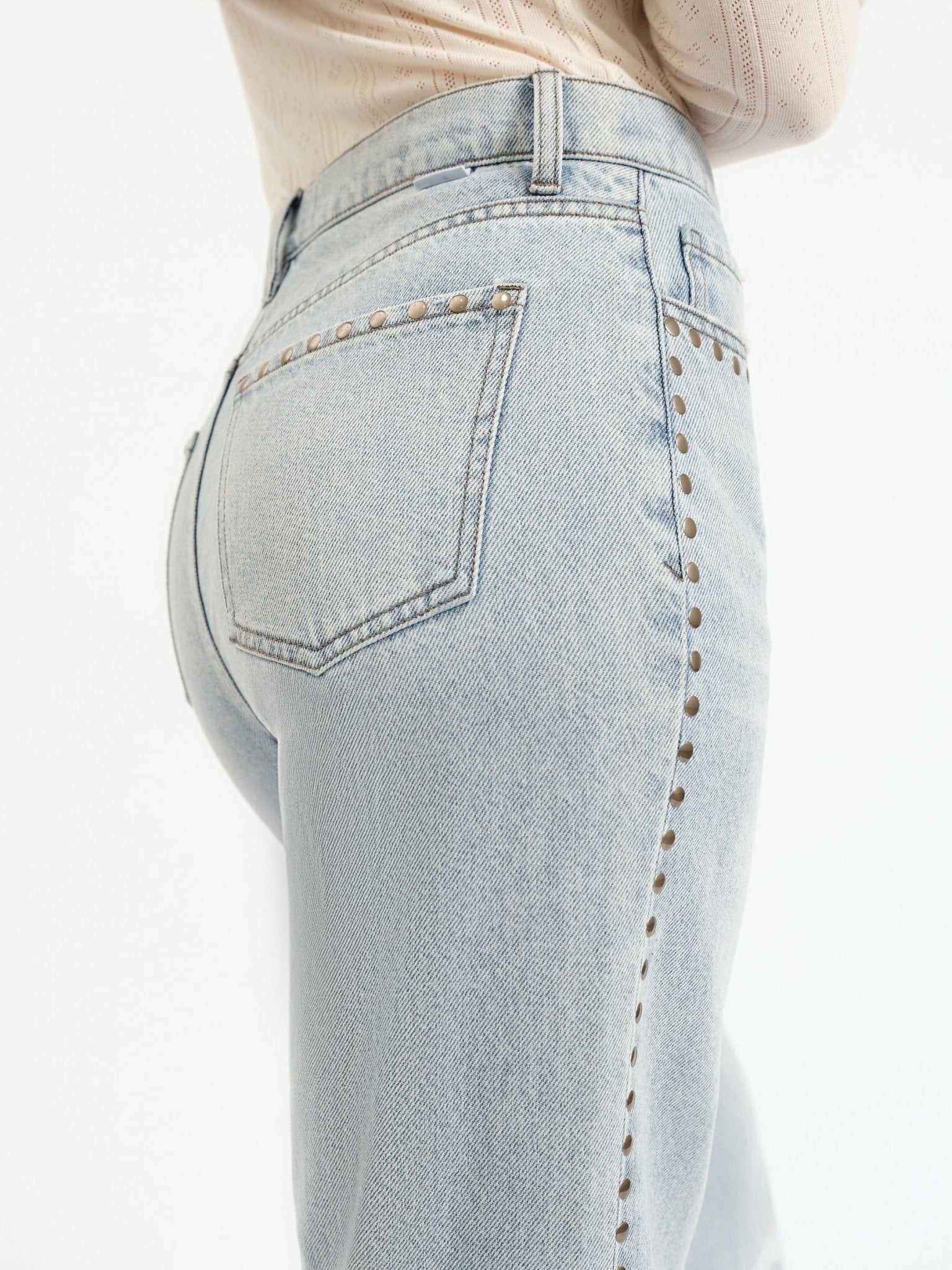 Daze - Far Out Stud High Rise Wide Leg - Addie Rose Austin