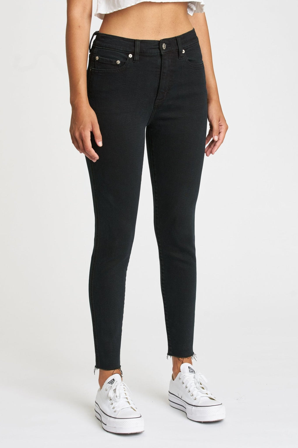 Daze High Rise Skinny in Black - Addie Rose Boutique - Austin
