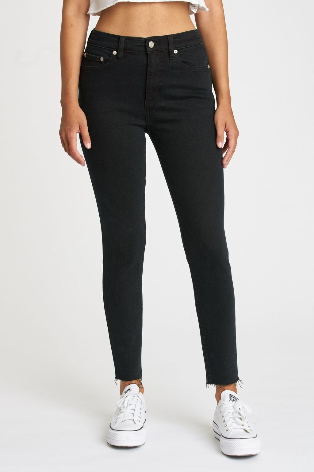 Daze High Rise Skinny in Black - Addie Rose Boutique - Austin