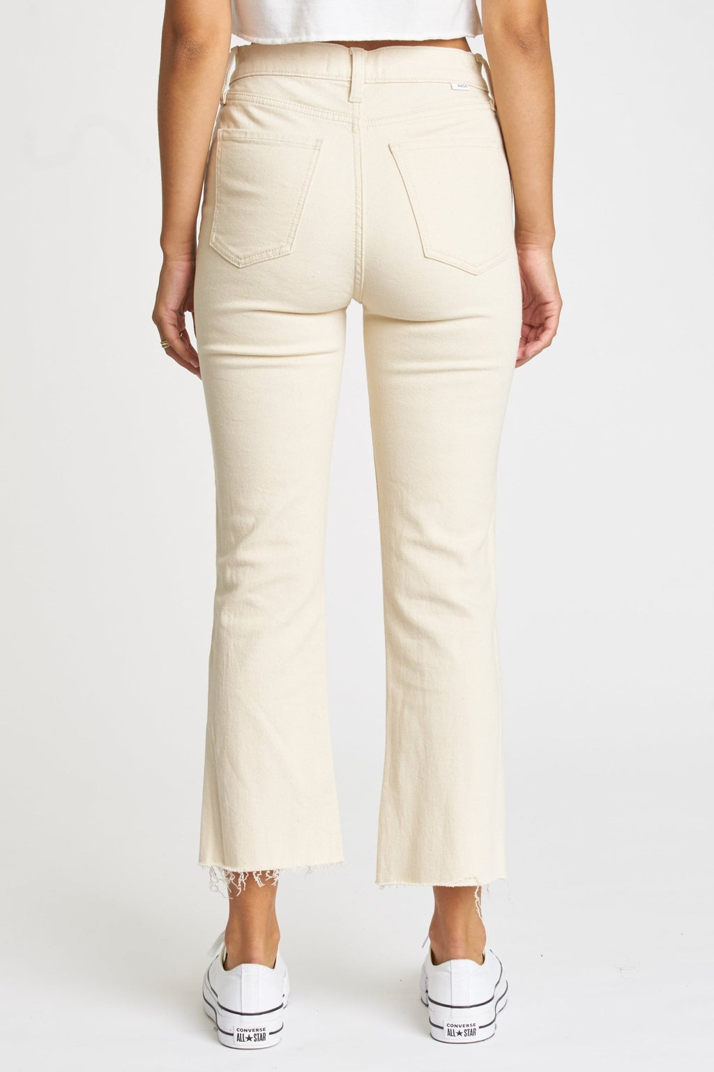 Daze Shy Girl Crop Flare - Off White - Addie Rose Boutique - Austin