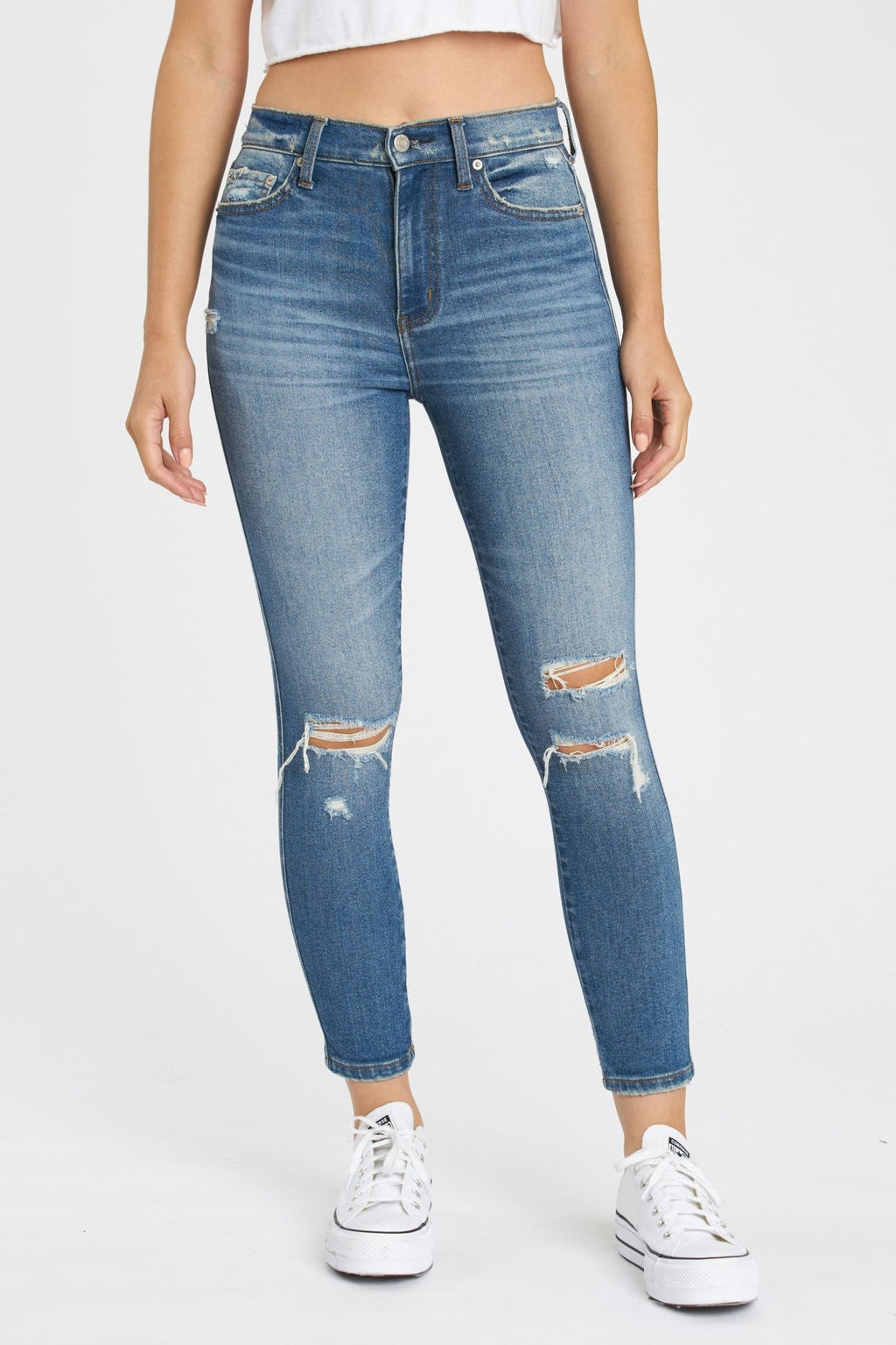 Daze Skinny Vintage Jeans - Denim - Addie Rose Boutique - Austin