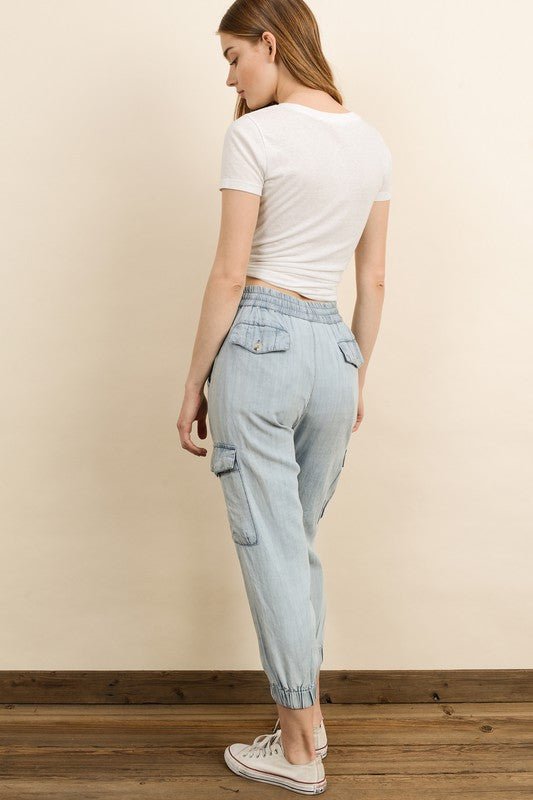 Denim Jogger - Addie Rose Boutique - Austin