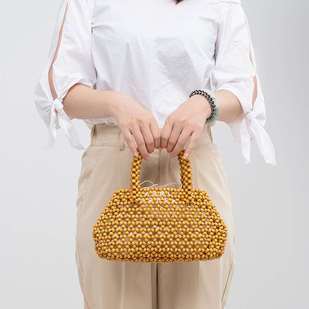 Dipped Shop - Handmade Wooden Bead Handbags DPFB0609 - Addie Rose Boutique - Austin
